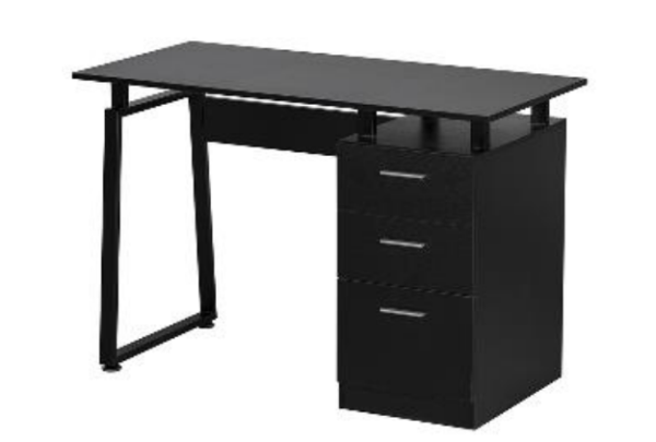 ESCRITORIO SATURNO NEGRO TAPA TERMOFUNDIDO